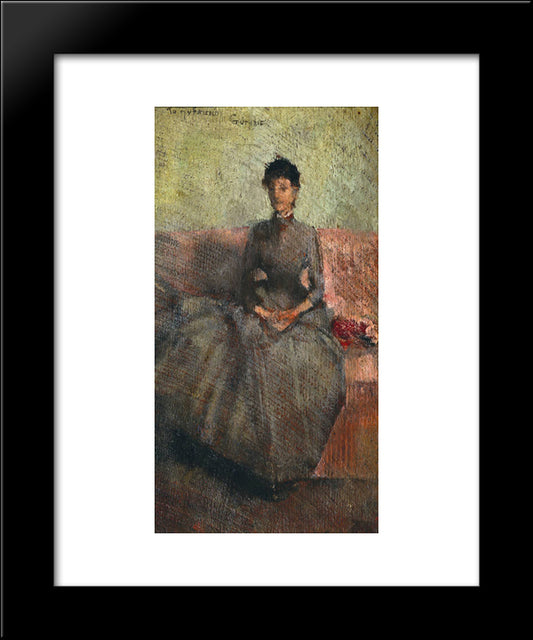 Mrs Guthrie 20x24 Black Modern Wood Framed Art Print Poster by Lavery, John