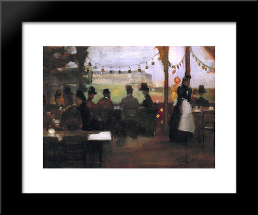 The Glasgow Exhibition 20x24 Black Modern Wood Framed Art Print Poster by Lavery, John