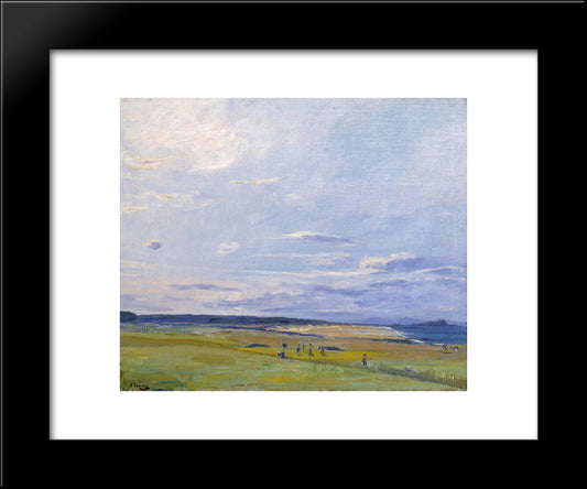 The Golf Course, North Berwick 20x24 Black Modern Wood Framed Art Print Poster by Lavery, John