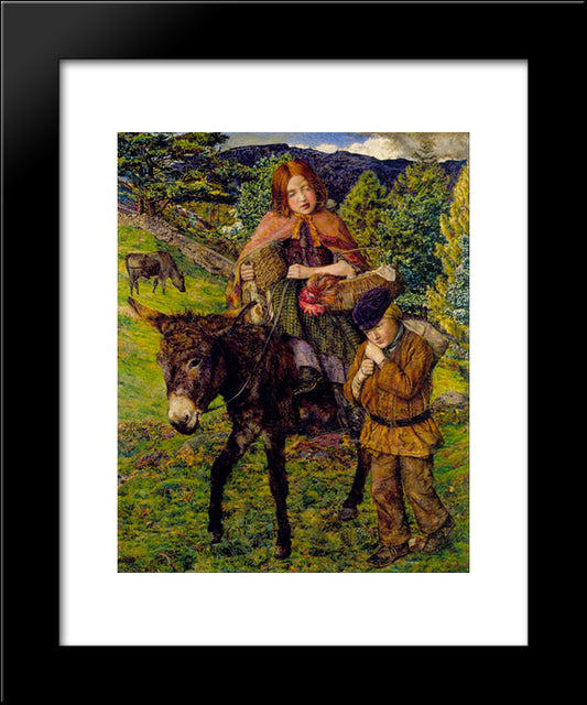 John Lee-Going To Market 20x24 Black Modern Wood Framed Art Print Poster by Lee, John