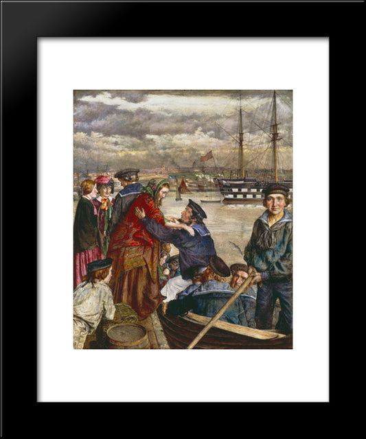 John Lee-Sweethearts And Wives 20x24 Black Modern Wood Framed Art Print Poster by Lee, John