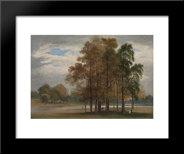 Hyde Park 20x24 Black Modern Wood Framed Art Print Poster by Martin, John