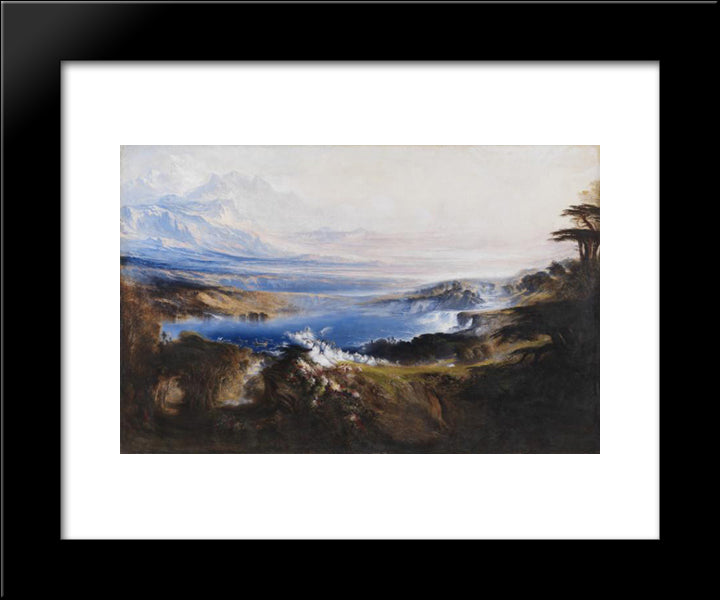 The Plains Of Heaven 20x24 Black Modern Wood Framed Art Print Poster by Martin, John