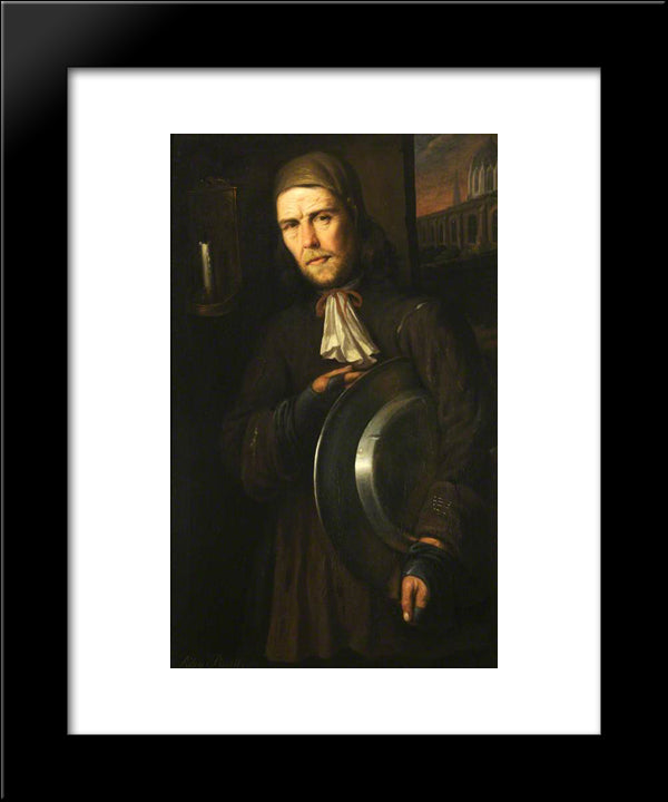 A Scullion Of Christ Church 20x24 Black Modern Wood Framed Art Print Poster by Riley, John