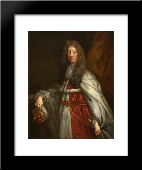 Colin, 3Rd Earl Of Balcarres 20x24 Black Modern Wood Framed Art Print Poster by Riley, John