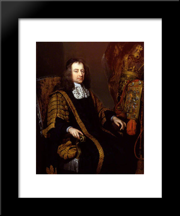 Francis North, 1St Baron Guilford 20x24 Black Modern Wood Framed Art Print Poster by Riley, John