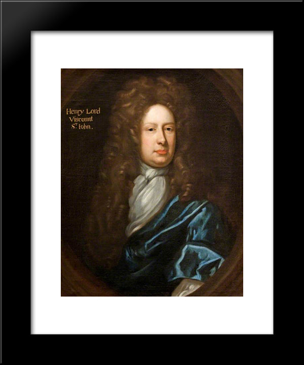 Henry St John 20x24 Black Modern Wood Framed Art Print Poster by Riley, John