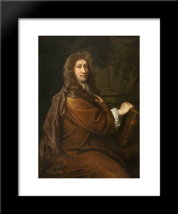 John Dryden 20x24 Black Modern Wood Framed Art Print Poster by Riley, John