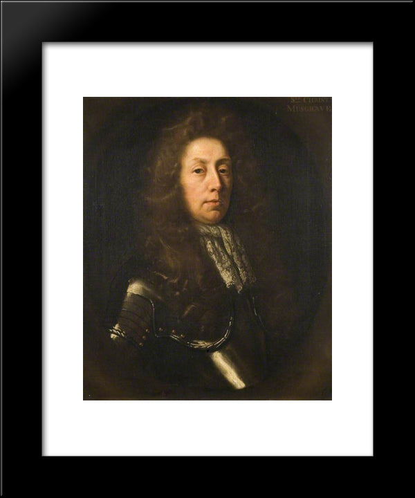 Sir Christopher Musgrave 20x24 Black Modern Wood Framed Art Print Poster by Riley, John