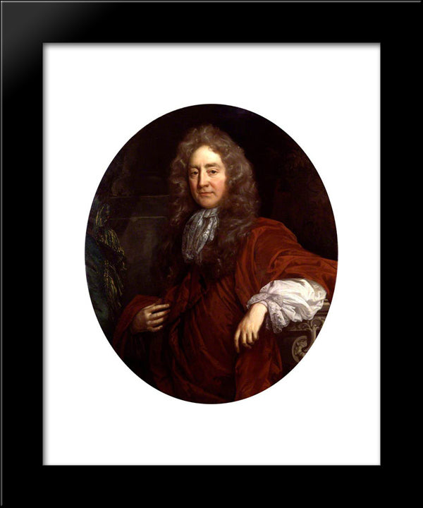 Sir Josiah Child, Bt 20x24 Black Modern Wood Framed Art Print Poster by Riley, John