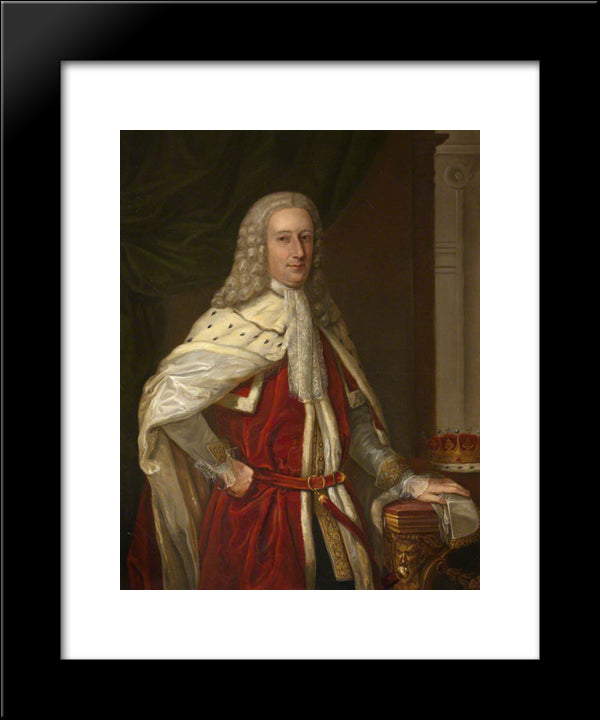William, Lord Maxwell 20x24 Black Modern Wood Framed Art Print Poster by Riley, John