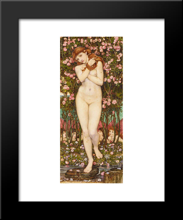 Nymph 20x24 Black Modern Wood Framed Art Print Poster by Spencer Stanhope, John Roddam