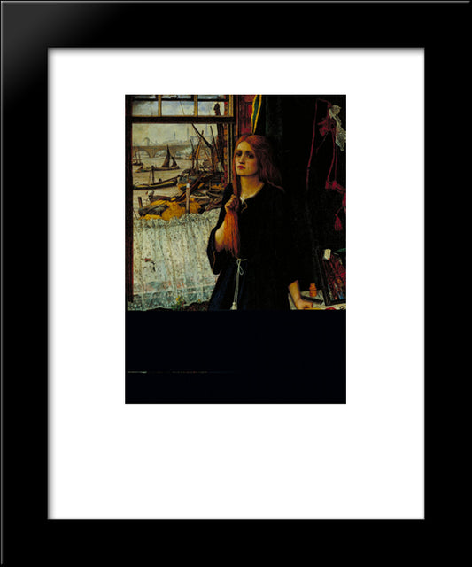 Thoughts Of The Past 20x24 Black Modern Wood Framed Art Print Poster by Spencer Stanhope, John Roddam