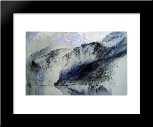 Bay Of Uri, Lake Of Lucerne 20x24 Black Modern Wood Framed Art Print Poster by Ruskin, John