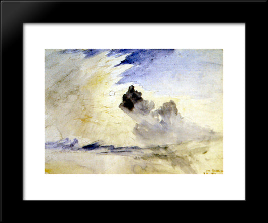 Cloud Study Over Coniston Water 20x24 Black Modern Wood Framed Art Print Poster by Ruskin, John