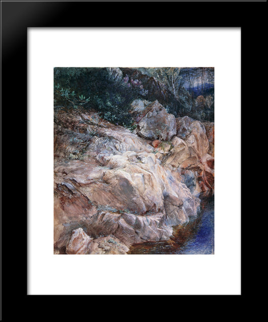 In The Pass Of Killiecrankie 20x24 Black Modern Wood Framed Art Print Poster by Ruskin, John