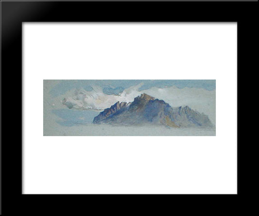 Mount Pilatus 20x24 Black Modern Wood Framed Art Print Poster by Ruskin, John
