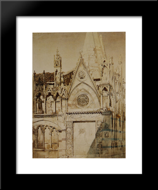Part Of Santa Maria Della Spina Pisa 20x24 Black Modern Wood Framed Art Print Poster by Ruskin, John
