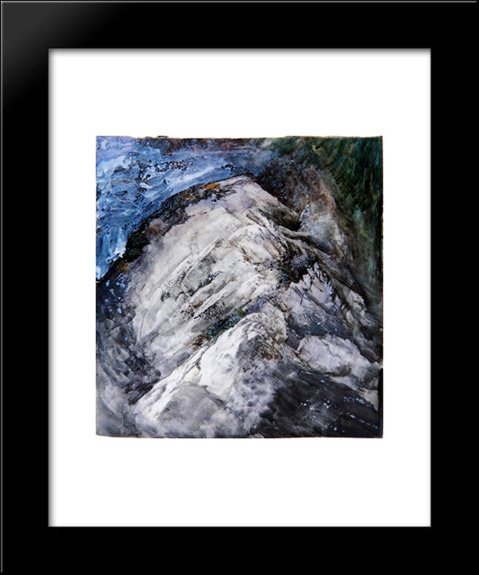 Rocks And Vegetation. Chamonix 20x24 Black Modern Wood Framed Art Print Poster by Ruskin, John