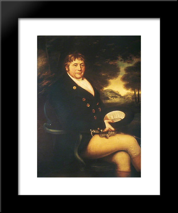 Alexander Turner 20x24 Black Modern Wood Framed Art Print Poster by Russell, John