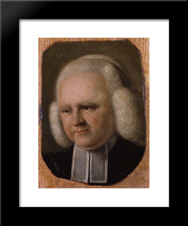 Portrait Of George Whitefield 20x24 Black Modern Wood Framed Art Print Poster by Russell, John