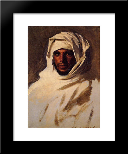 A Bedouin Arab 20x24 Black Modern Wood Framed Art Print Poster by Sargent, John Singer