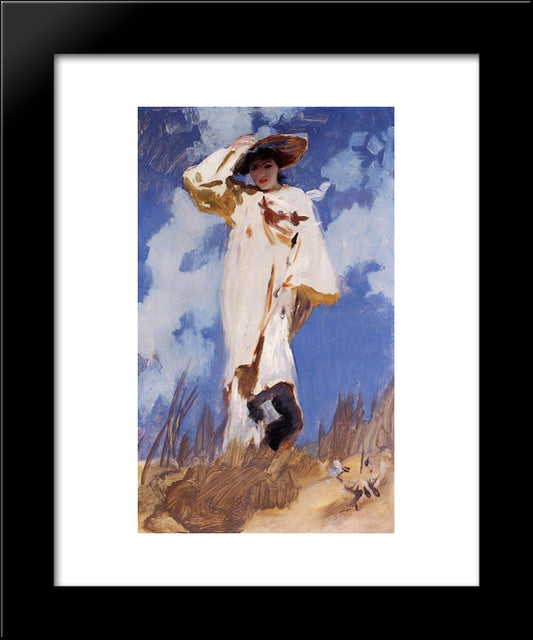 A Gust Of Wind 20x24 Black Modern Wood Framed Art Print Poster by Sargent, John Singer