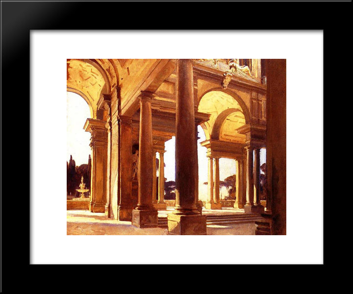 A Study Of Architecture, Florence 20x24 Black Modern Wood Framed Art Print Poster by Sargent, John Singer