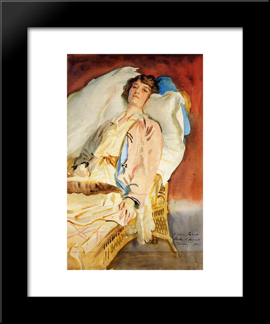 Alice Runnels James (Mrs. William James) 20x24 Black Modern Wood Framed Art Print Poster by Sargent, John Singer