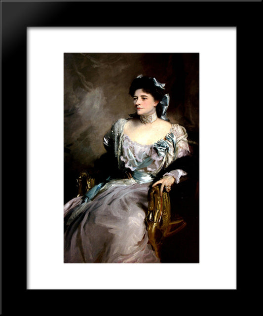 Alice Wernher Born Alice Sedgwick Mankiewicz 20x24 Black Modern Wood Framed Art Print Poster by Sargent, John Singer