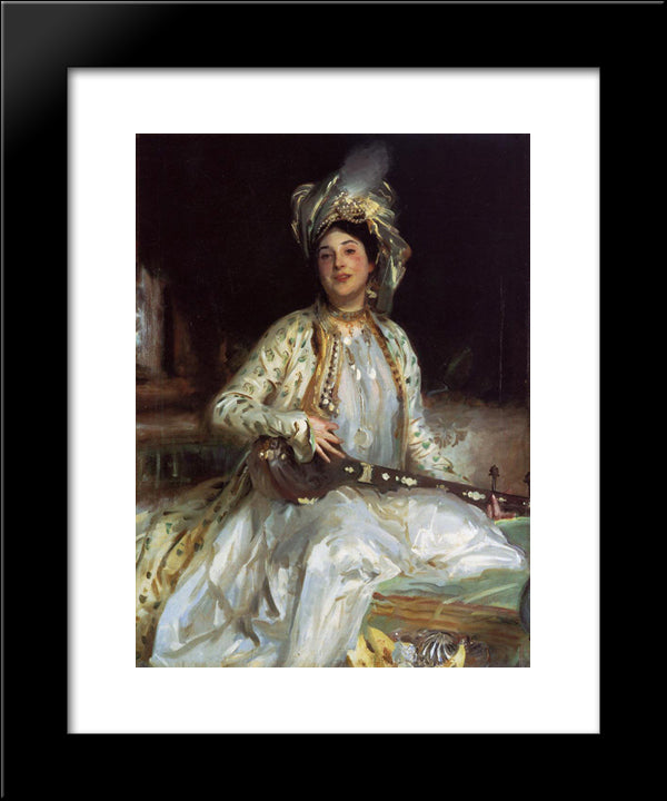 Almina, Daughter Of Asher Wertheimer 20x24 Black Modern Wood Framed Art Print Poster by Sargent, John Singer