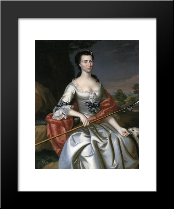 Ann Tyng 20x24 Black Modern Wood Framed Art Print Poster by Copley, John Singleton