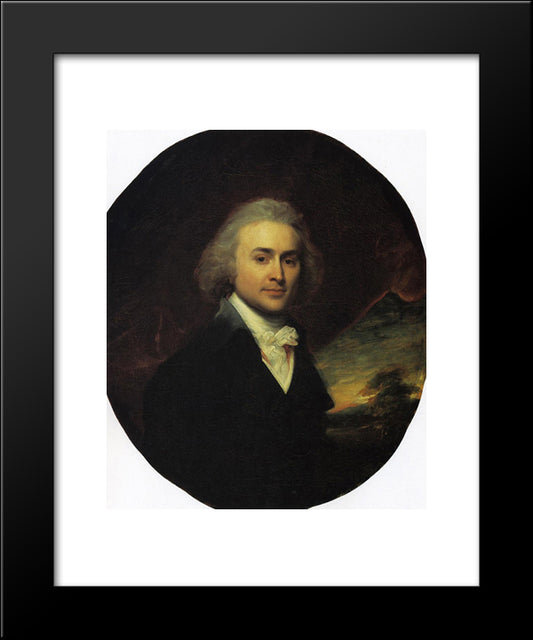 John Quincy Adams 20x24 Black Modern Wood Framed Art Print Poster by Copley, John Singleton