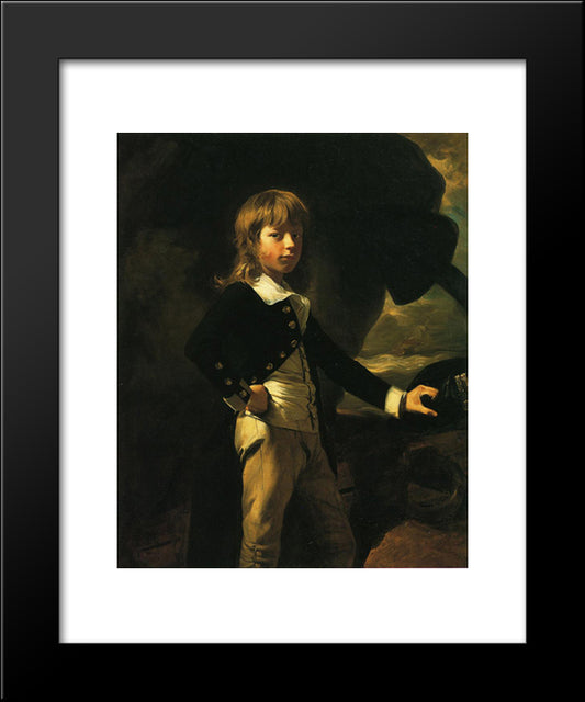 Midshipman Augustus Brine 20x24 Black Modern Wood Framed Art Print Poster by Copley, John Singleton