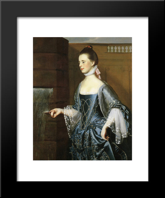 Mrs. Daniel Sargent (Mary Turner Sargent) 20x24 Black Modern Wood Framed Art Print Poster by Copley, John Singleton