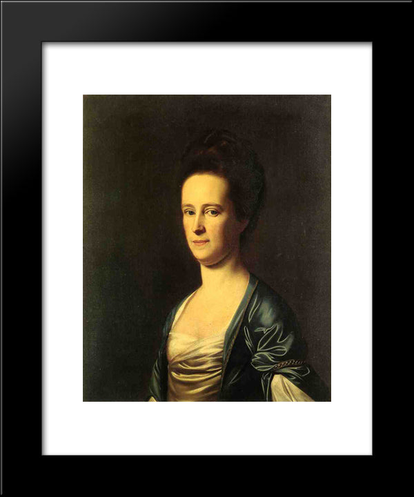 Mrs. Elizabeth Coffin Amory 20x24 Black Modern Wood Framed Art Print Poster by Copley, John Singleton