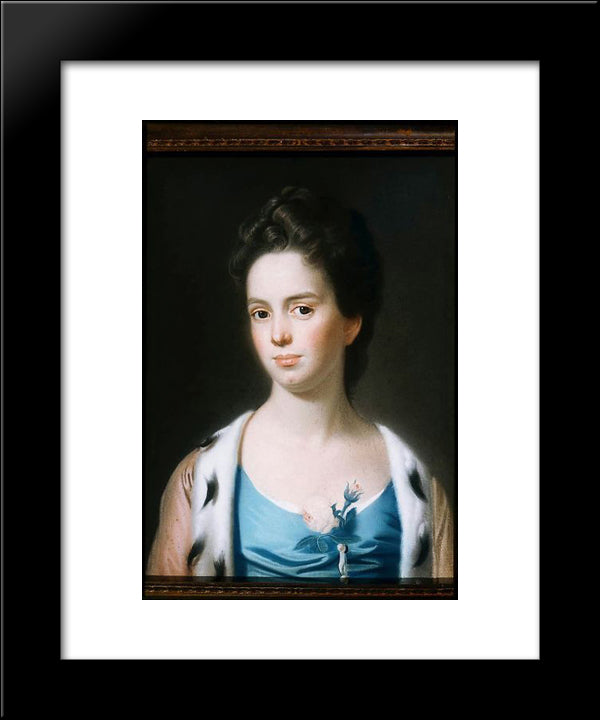 Mrs. Joseph Barrell (Hannah Fitch) 20x24 Black Modern Wood Framed Art Print Poster by Copley, John Singleton