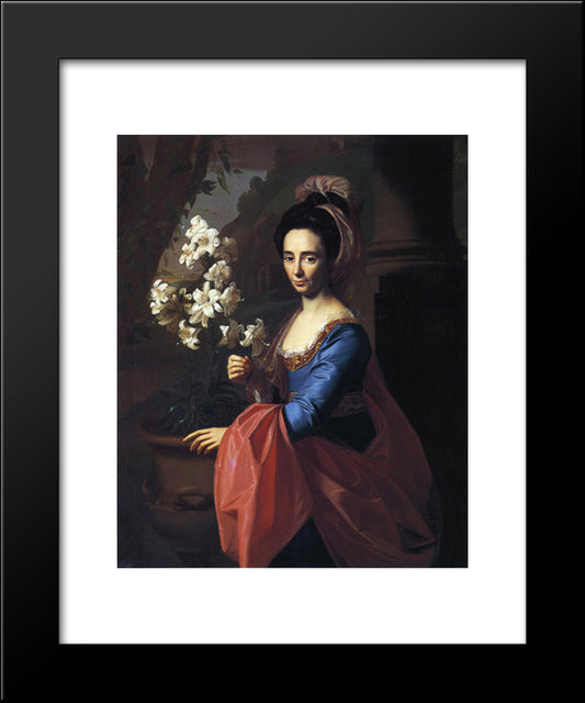 Mrs. Moses Gill (Rebecca Boylston) 20x24 Black Modern Wood Framed Art Print Poster by Copley, John Singleton