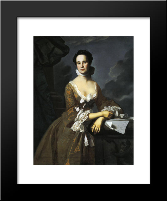 Mrs.Daniel Hubbard (Mary Greene) 20x24 Black Modern Wood Framed Art Print Poster by Copley, John Singleton