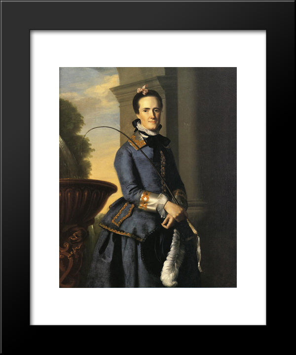 Mrs.Epes Sargent 20x24 Black Modern Wood Framed Art Print Poster by Copley, John Singleton