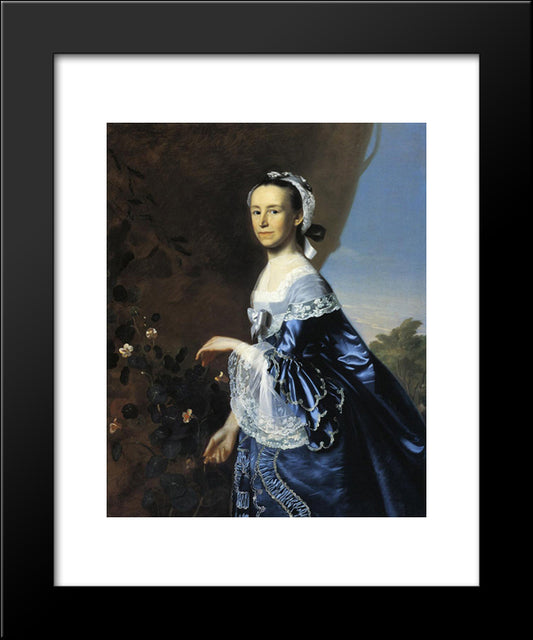 Mrs.James Warren (Mercy Otis) 20x24 Black Modern Wood Framed Art Print Poster by Copley, John Singleton