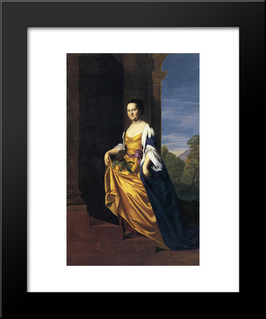 Mrs.Jeremiah Lee (Martha Swett) 20x24 Black Modern Wood Framed Art Print Poster by Copley, John Singleton