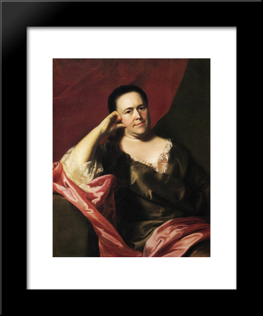 Mrs.John Scoally (Mercy Greenleaf) 20x24 Black Modern Wood Framed Art Print Poster by Copley, John Singleton