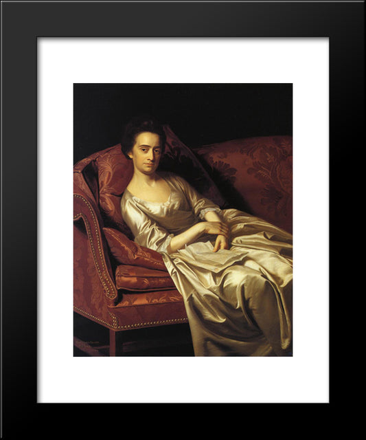 Portrait Of A Lady 20x24 Black Modern Wood Framed Art Print Poster by Copley, John Singleton