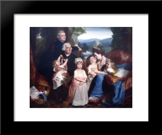 Portrait Of Familie Copley 20x24 Black Modern Wood Framed Art Print Poster by Copley, John Singleton