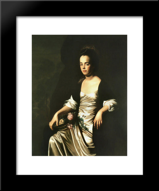 Portrait Of Mrs. John Stevens (Judith Sargent, Later Mr. John Murray) 20x24 Black Modern Wood Framed Art Print Poster by Copley, John Singleton