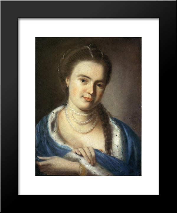 Portrait Of Mrs.Gawen Brown 20x24 Black Modern Wood Framed Art Print Poster by Copley, John Singleton