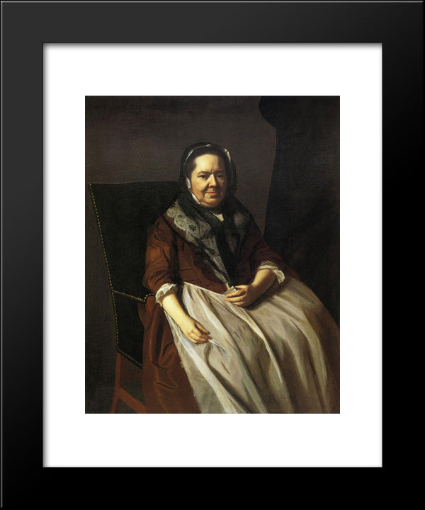 Portrait Of Mrs.Paul Richard 20x24 Black Modern Wood Framed Art Print Poster by Copley, John Singleton