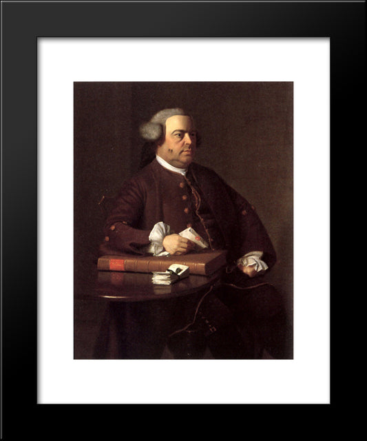 Portrait Of Nathaniel Allen 20x24 Black Modern Wood Framed Art Print Poster by Copley, John Singleton