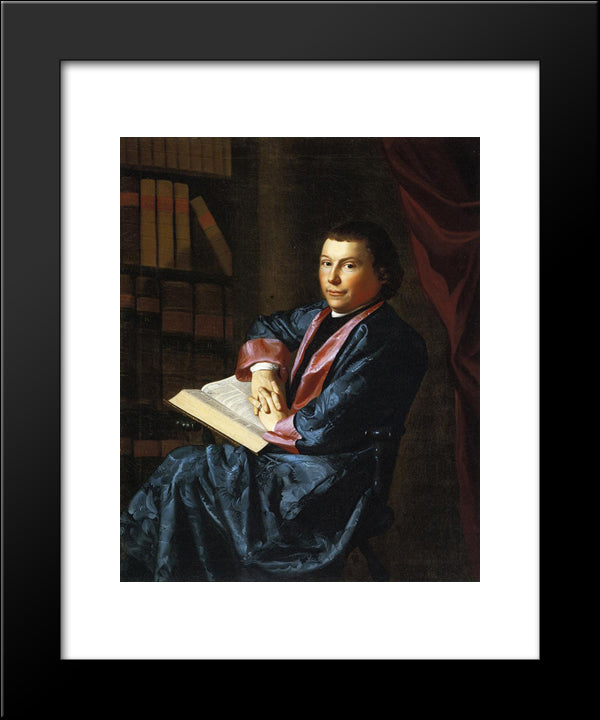 Reverend Thomas Cary 20x24 Black Modern Wood Framed Art Print Poster by Copley, John Singleton